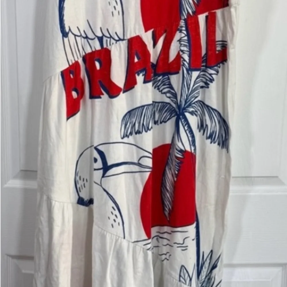 FARM Rio Red and Blue Graphic Maxi Dress - Picture 4 of 6